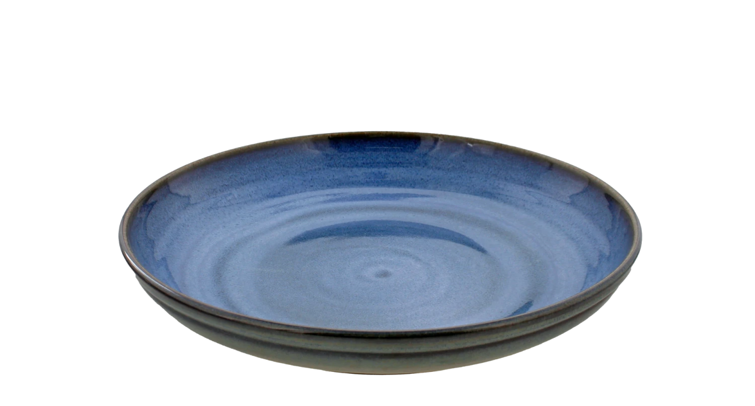 Oldenhof 1821 Serveerbord ø 35 Cm Aardewerk Azuurblauw 3 Oldenhof 1821 Serveerbord ø 35 Cm Aardewerk Azuurblauw