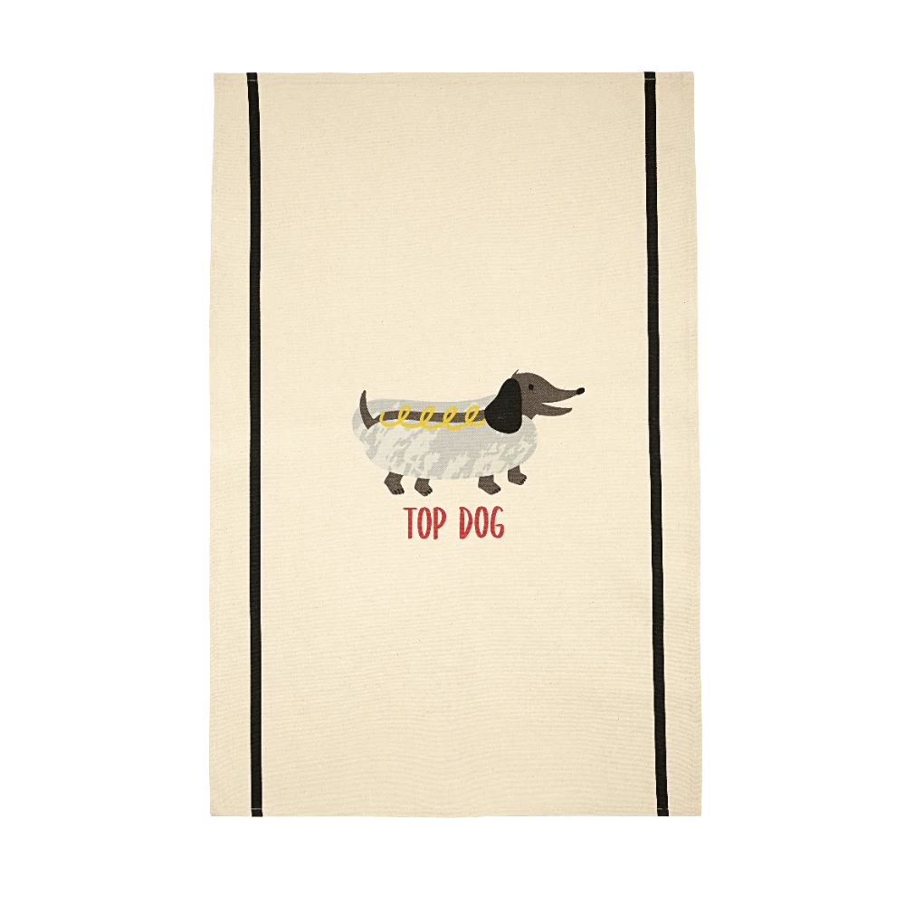 Ulster Weavers Top Dog BBQ Theedoek Ongebleekt Katoen 2-delig 3 Ulster Weavers Top Dog BBQ Theedoek Ongebleekt Katoen 2-delig