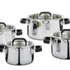 Spring Fusion2+ Pannenset Met Glasdeksels Rvs 4-delig 2 Spring Fusion2+ Pannenset Met Glasdeksels Rvs 4-delig -Keukenseries Winkel 0385850604