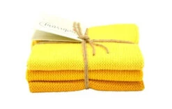 Solwang Design Vaatdoekjes 25 X 25 Cm Katoen Yellow 3 Stuks