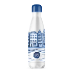 IZY Bottles X Heinen Delfts Blauw Drinkfles 500 Ml Plateel Rvs