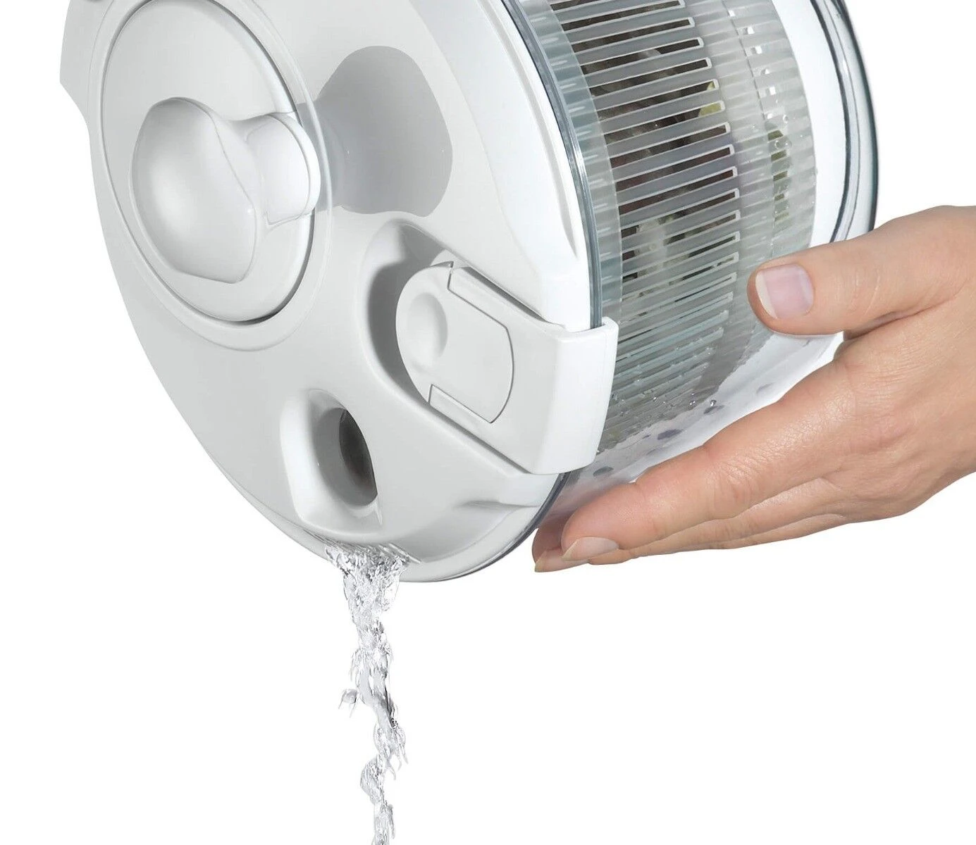 Küchenprofi Mini Slacentrifuge 2,5 Liter Kunststof Wit 4 Küchenprofi Mini Slacentrifuge 2,5 Liter Kunststof Wit - Afbeelding 2