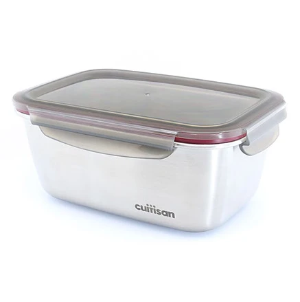 Cuitisan Foodcontainer Rechthoekig 1800 Ml Rvs 3 Cuitisan Foodcontainer Rechthoekig 1800 Ml Rvs