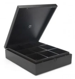 Bredemeijer Theedoos 9 Vakken Bamboe Zwart