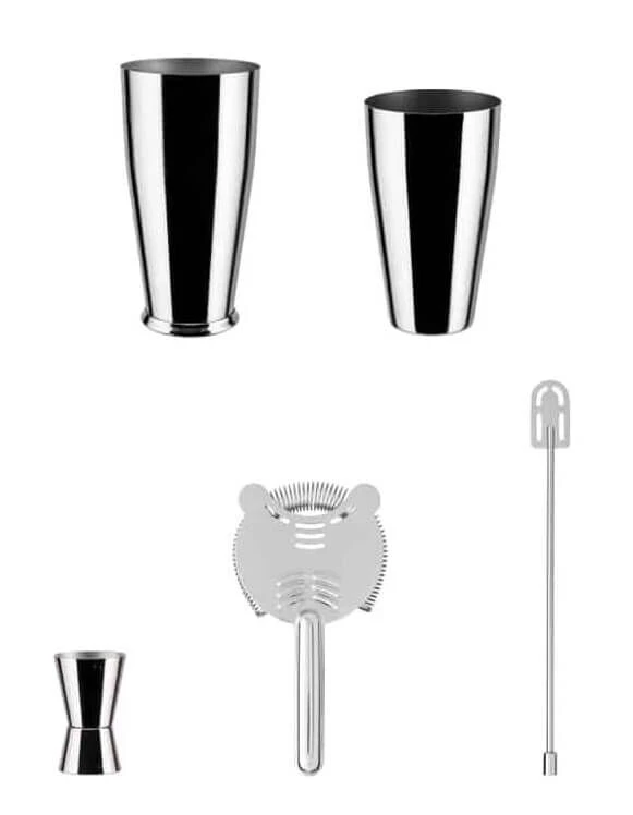 Alessi Lunar Eclipse Cocktailset Rvs 4-delig 3 Alessi Lunar Eclipse Cocktailset Rvs 4-delig