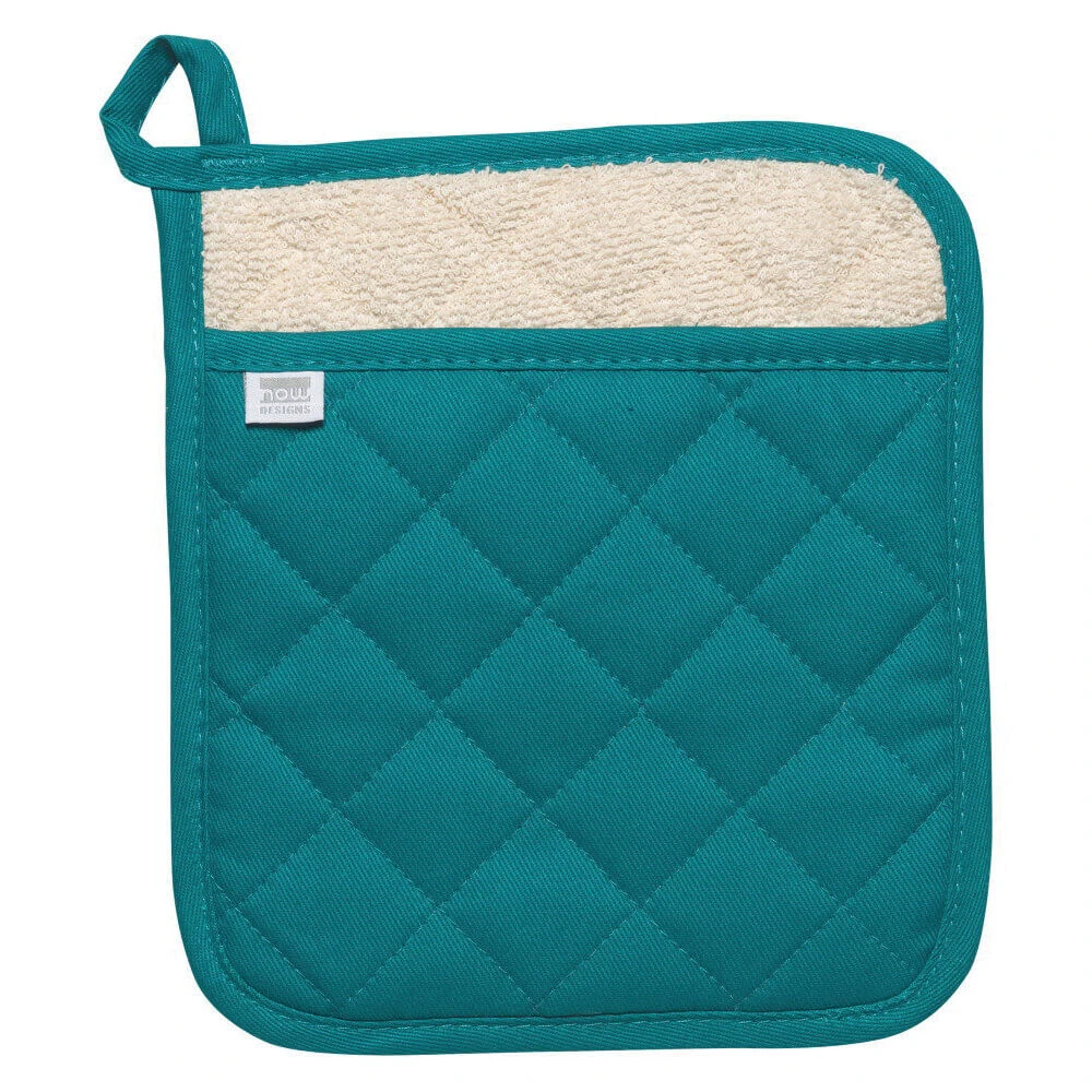 Now Designs Peacock Superior Pannenlap 20 X 20 Cm Katoen Blauw 3 Now Designs Peacock Superior Pannenlap 20 X 20 Cm Katoen Blauw