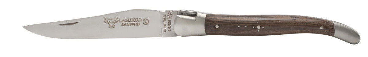 Laguiole En Aubrac Shepherd's Cross Klap-steakmes 12 Cm Wengéhout Bruin 3 Laguiole En Aubrac Shepherd's Cross Klap-steakmes 12 Cm Wengéhout Bruin
