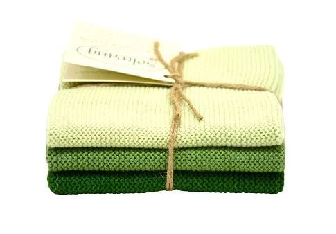 Solwang Design Vaatdoekjes 25 X 25 Cm Katoen Forest Green 3 Stuks 3 Solwang Design Vaatdoekjes 25 X 25 Cm Katoen Forest Green 3 Stuks