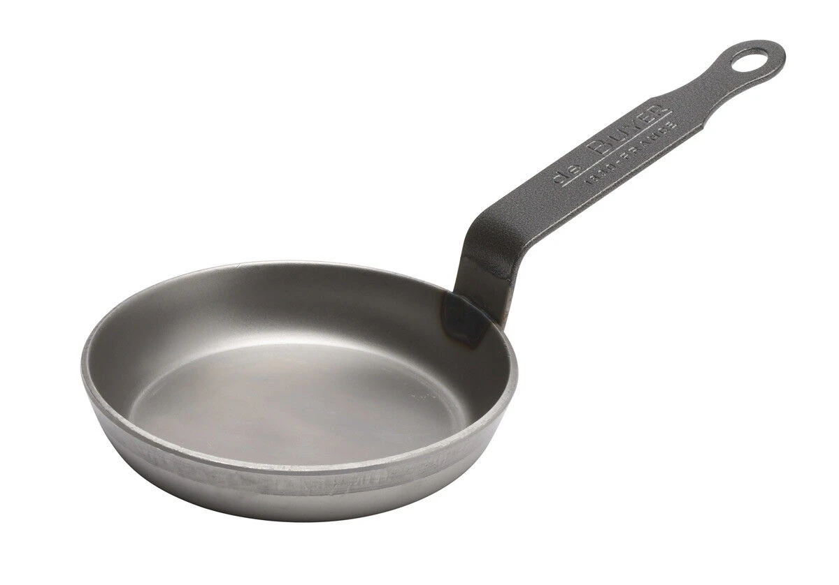 De Buyer Carbone Blinipan ø 12 Cm Plaatstaal 3 De Buyer Carbone Blinipan ø 12 Cm Plaatstaal