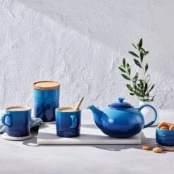 Le Creuset Voorraadpot Met Houten Deksel ø 10 X 12 Cm Aardewerk Azure -Keukenseries Winkel 60825542200099 alt5