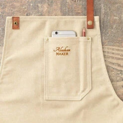 Alaskan Maker N°325 Schort Met Nek- En Middelband Katoen Beige -Keukenseries Winkel 61hmocejwdl. sl500