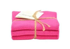 Solwang Design Vaatdoekjes 25 X 25 Cm Katoen Pink 3 Stuks