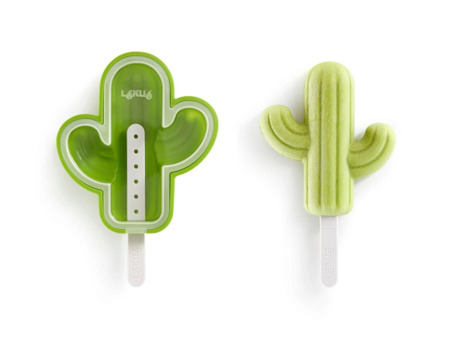 Lekue Lékué Fun & Sun Ijsvorm Cactus Silicone Groen 4 Stuks 3 Lekue Lékué Fun & Sun Ijsvorm Cactus Silicone Groen 4 Stuks