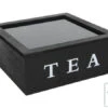 Oldenhof Theedoos Fluweel 9 Vakken Zwart Hout -Keukenseries Winkel 8712442793168