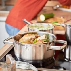 Rösle Charm Lage Kookpan Met Glasdeksel ø 20 Cm Rvs -Keukenseries Winkel 91934 06