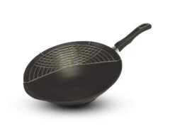 Gastrolux Expert Wok Voor Inductie Met Half Rvs Rek ø 36 Cm Aluminium