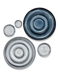 Serax Pure Kommenset Met Deksel ø 14 Cm H 15 Cm Keramiek Dark Blue Glazed 3-delig -Keukenseries Winkel b5120406s2 m2 2 16