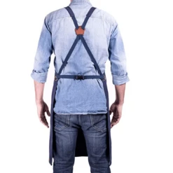 Alaskan Maker N°515 Schort Katoen Zeeblauw -Keukenseries Winkel blauw 1