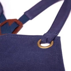 Alaskan Maker N°515 Schort Katoen Zeeblauw -Keukenseries Winkel blauw 4