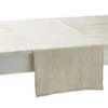 Charvet RYTHMO Tafelloper 150 X 45 Cm Linnen Beige/wit -Keukenseries Winkel cdt rythmo lin blanc 1