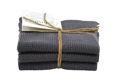 Solwang Design Vaatdoekjes 25 X 25 Cm Katoen Dark Steel Grey 3 Stuks 3 Solwang Design Vaatdoekjes 25 X 25 Cm Katoen Dark Steel Grey 3 Stuks