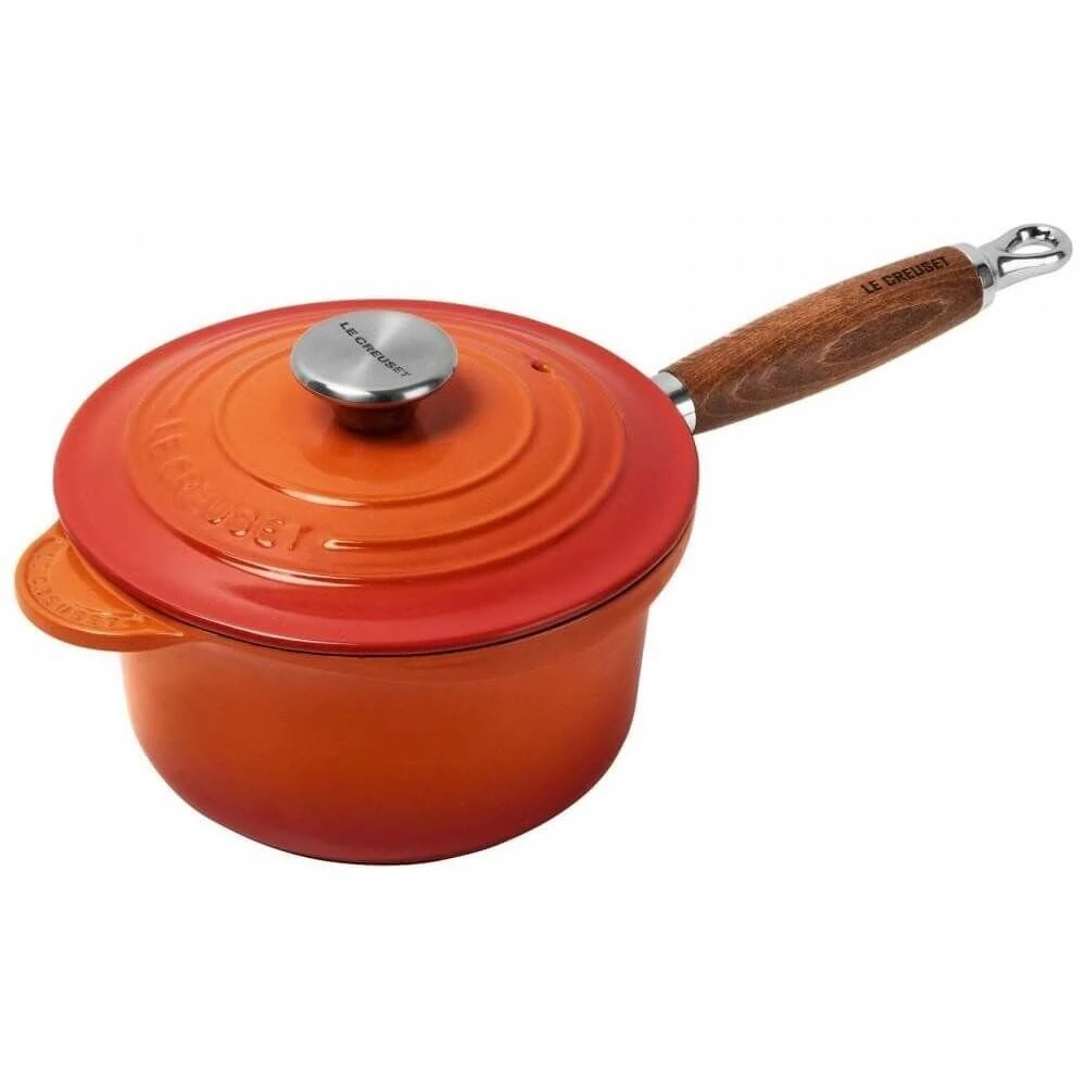 Le Creuset Sauspan Met Deksel En Houten Steel ø 18 Cm Gietijzer Vulcanique 3 Le Creuset Sauspan Met Deksel En Houten Steel ø 18 Cm Gietijzer Vulcanique