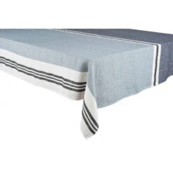 Haomy Trevise Tafelkleed 170 X 170 Cm Linnen Steenblauw