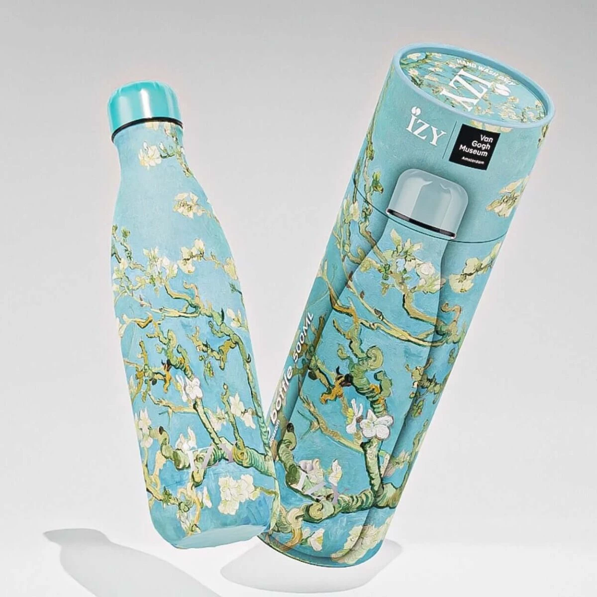 IZY Bottles X Van Gogh Drinkfles 500 Ml Almond Blossom Rvs 3 IZY Bottles X Van Gogh Drinkfles 500 Ml Almond Blossom Rvs
