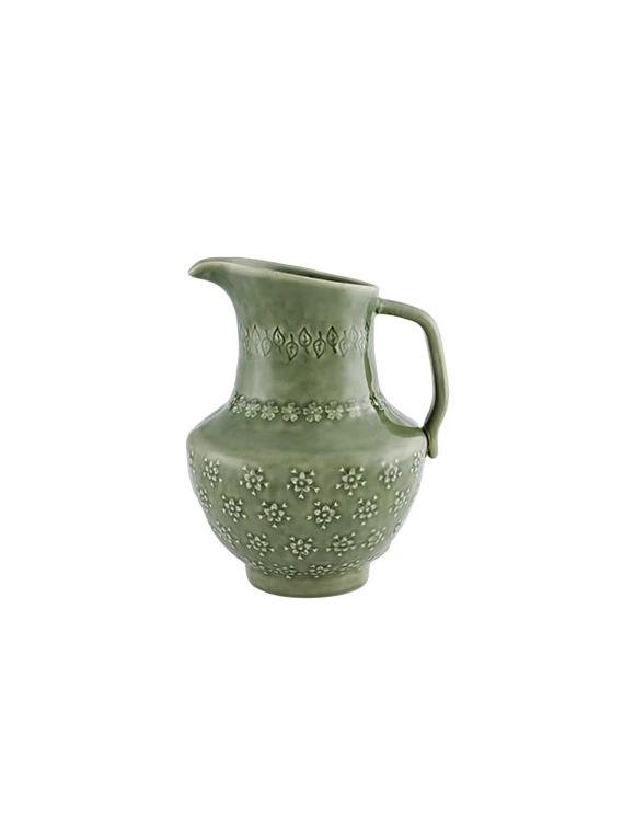 Bordallo Flora Karaf 1,5 Liter Aardewerk Groen 3 Bordallo Flora Karaf 1,5 Liter Aardewerk Groen