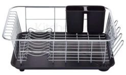 KitchenCraft Afdruiprek 42 X 30 X 15 Cm Kunststof Zwart