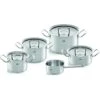 Fissler Original Profi Collection Pannenset Met Steelpan En Glasdeksels 5-delig -Keukenseries Winkel kueche haushalt kochen braten fissler kochgeschirr set original profi collection 5 tlg oxid 5