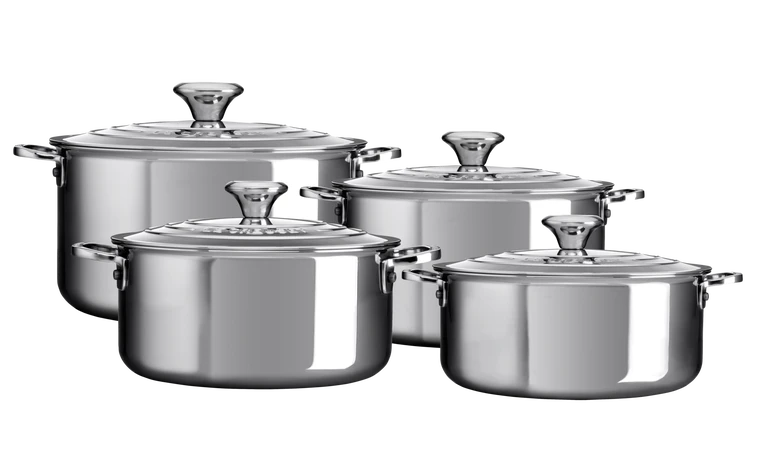 Le Creuset Signature Kookpannenset Rvs 4-delig 3 Le Creuset Signature Kookpannenset Rvs 4-delig