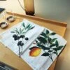 Oldenhof Olives & Lemon Handdoek 42 X 60 Cm Linnen 2 Stuks -Keukenseries Winkel lemon and olive kitchen towels 3