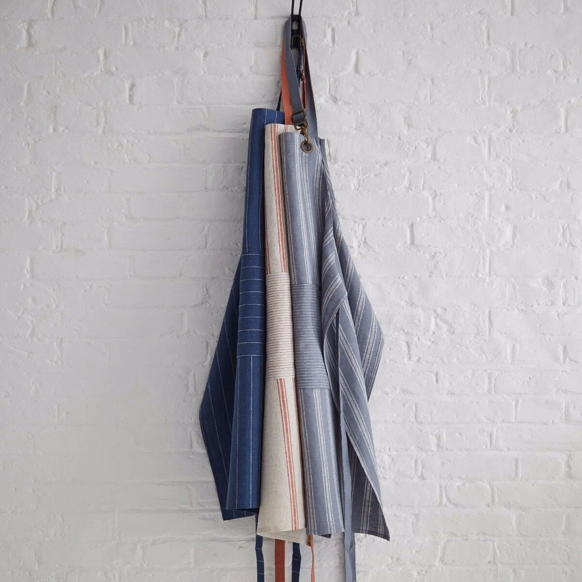 Ulster Weavers Linen 1880 Stripe Schort Coral 6 Ulster Weavers Linen 1880 Stripe Schort Coral - Afbeelding 4