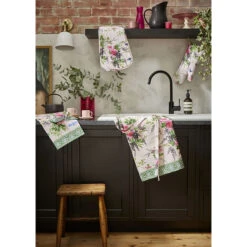 Ulster Weavers Madame Butterfly Schort Katoen Groen -Keukenseries Winkel madame butterfly main 2