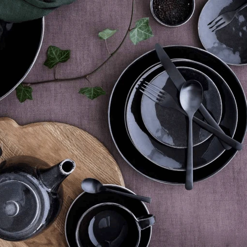 Broste Copenhagen Broste Nordic Coal Kop En Schotel 250 Ml Aardewerk 4 Broste Copenhagen Broste Nordic Coal Kop En Schotel 250 Ml Aardewerk - Afbeelding 2