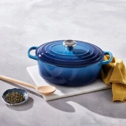Le Creuset Signature Braadpan Ovaal 4,7 Liter ø 29 Cm Gietijzer Azure -Keukenseries Winkel ovaal4 1 1