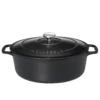 Chasseur Braadpan Ovaal 5 Liter ø 29 Cm Gietijzer Mat Zwart -Keukenseries Winkel oval casserole black03
