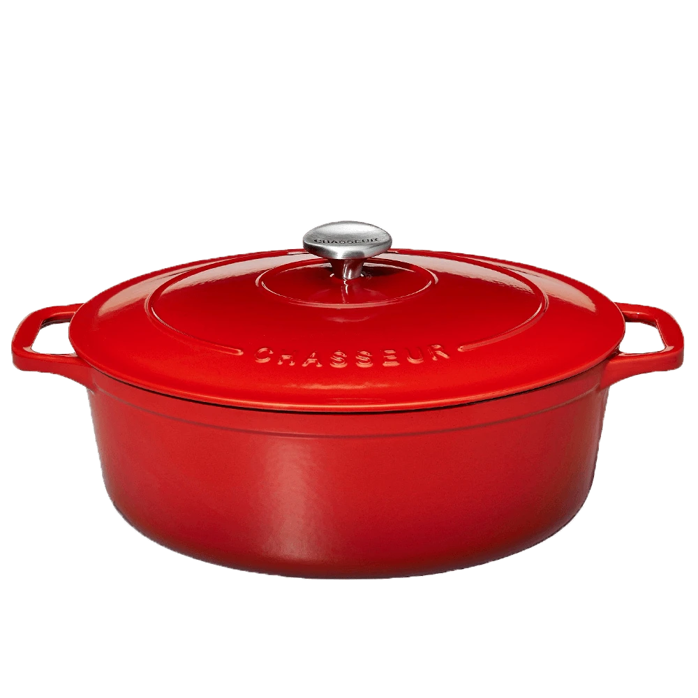 Chasseur Braadpan Ovaal 5 Liter ø 29 Cm Gietijzer Rood 3 Chasseur Braadpan Ovaal 5 Liter ø 29 Cm Gietijzer Rood