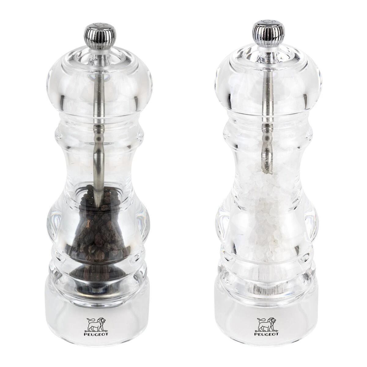 Peugeot Nancy Peper- En Zoutmolenset 18 Cm Acryl Transparant 3 Peugeot Nancy Peper- En Zoutmolenset 18 Cm Acryl Transparant