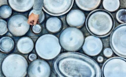 Serax Pure Kommenset Met Deksel ø 14 Cm H 15 Cm Keramiek Dark Blue Glazed 3-delig -Keukenseries Winkel pure 2020 1 990x600 15