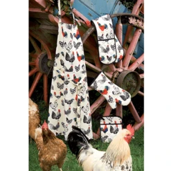 Ulster Weavers Rooster Schort Katoen Beige -Keukenseries Winkel rooster 2 3