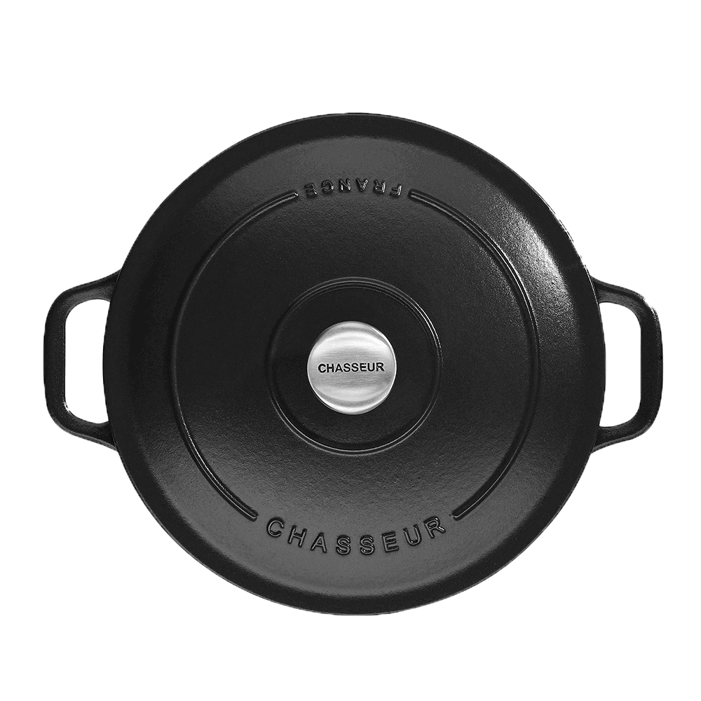 Chasseur Braadpan 6,1 Liter ø 28 Cm Gietijzer Mat Zwart - Afbeelding 3