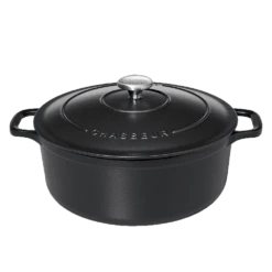 Chasseur Braadpan 6,1 Liter ø 28 Cm Gietijzer Mat Zwart