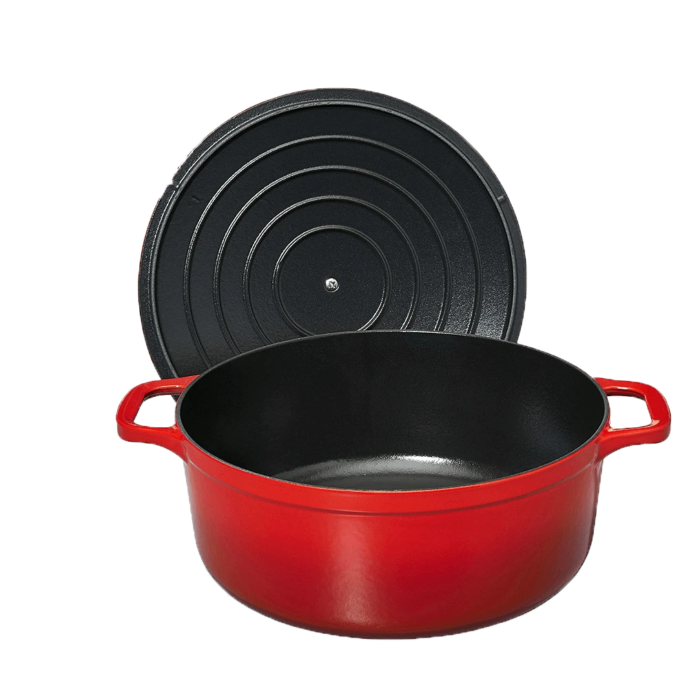 Chasseur Braadpan 5 Liter ø 26 Cm Gietijzer Rood 4 Chasseur Braadpan 5 Liter ø 26 Cm Gietijzer Rood - Afbeelding 2