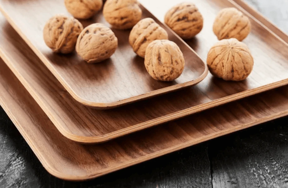 Point-Virgule Dienblad 33 X 23 Cm Multiplex Walnoot 4 Point-Virgule Dienblad 33 X 23 Cm Multiplex Walnoot - Afbeelding 2