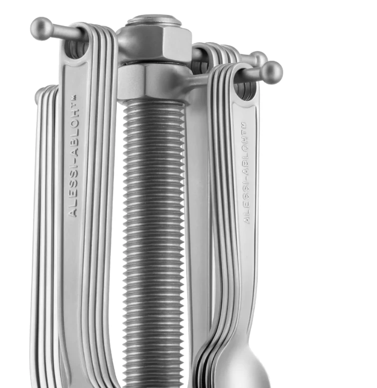 Alessi VA02 SET Conversational Objects Bestekset Met Houder 4 Alessi VA02 SET Conversational Objects Bestekset Met Houder - Afbeelding 2