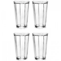 Serax Surface By Sergio Herman Longdrink Glas ø 8,5 Cm Glas 4-delig