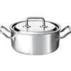 Spring Brigade Premium Braadpan Met Rvs Deksel ø 16 Cm Rvs -Keukenseries Winkel spring brigade gli kookpan 16 cm laag