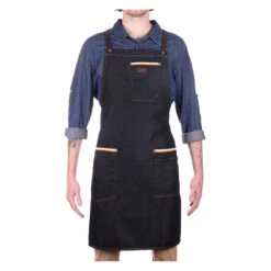 Alaskan Maker N°325 Schort Met Nek- En Middelband Katoen Selvedge Jeans